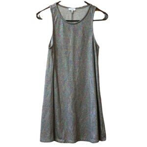 Tobi Gasoline Rainbow Glitter Tank Dress Small - Sleeveless A-Line Mini Glam